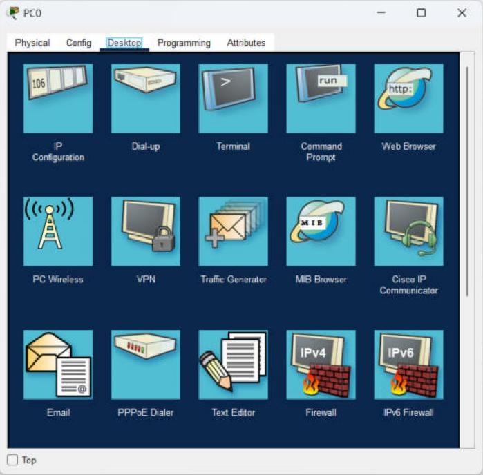 زبانه‌ی Desktop کامپیوتر